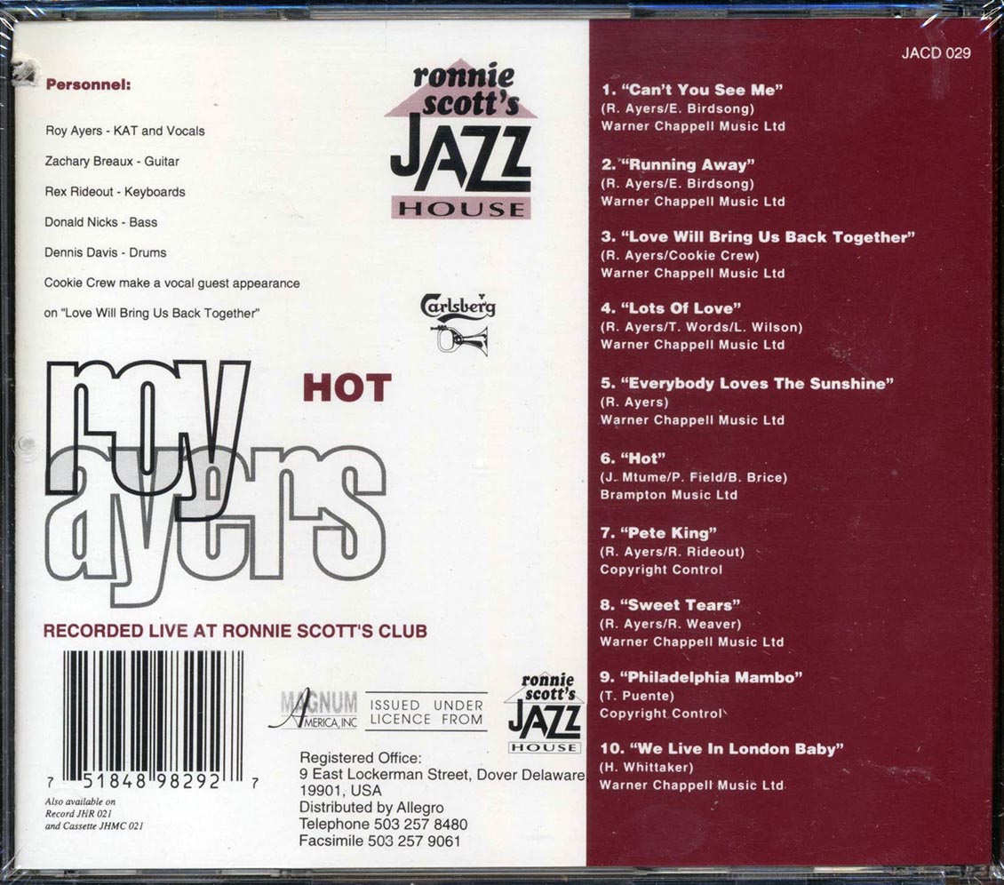Roy Ayers - Hot (marked/ltd stock) - CD, CD