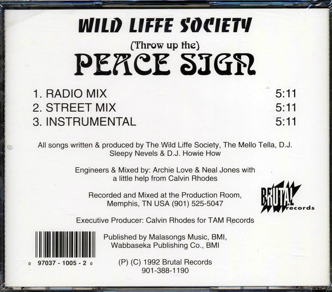 Wild Liffe Society - Throw Up The Peace Sign - CD, CD