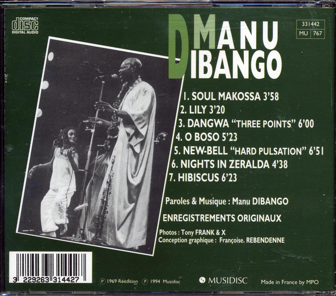 Manu Dibango - Soul Makossa - CD, CD