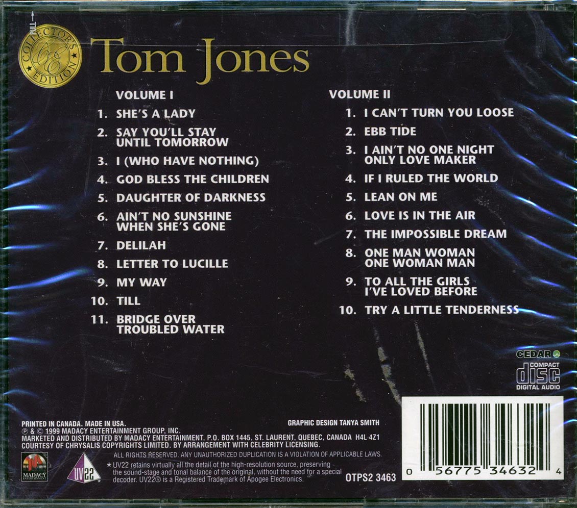 Tom Jones - Tom Jones: Collectors Edition (2xCD) - CD, CD