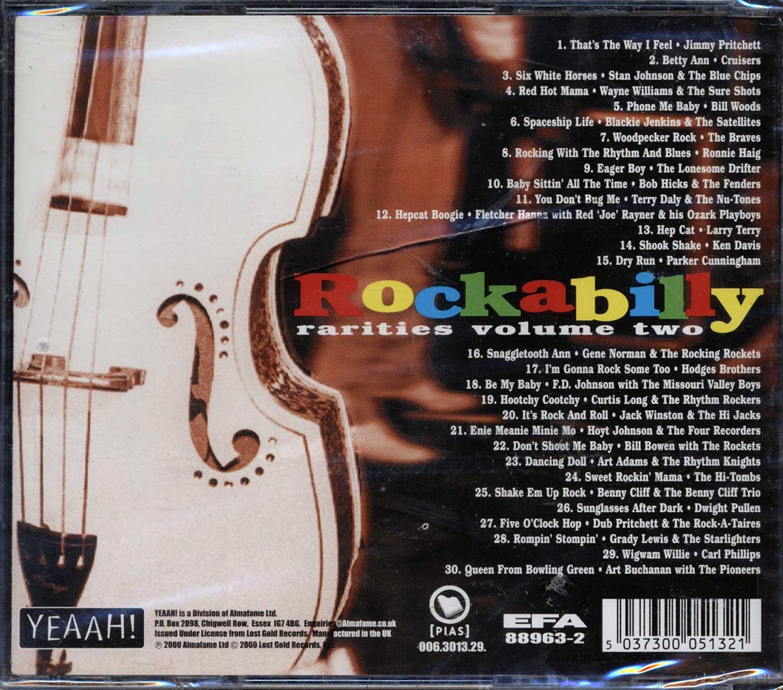 Jimmy Pritchett, Cruisers, Stan Johnson, Etc. - Rockabilly Rarities Volume 2 - CD, CD