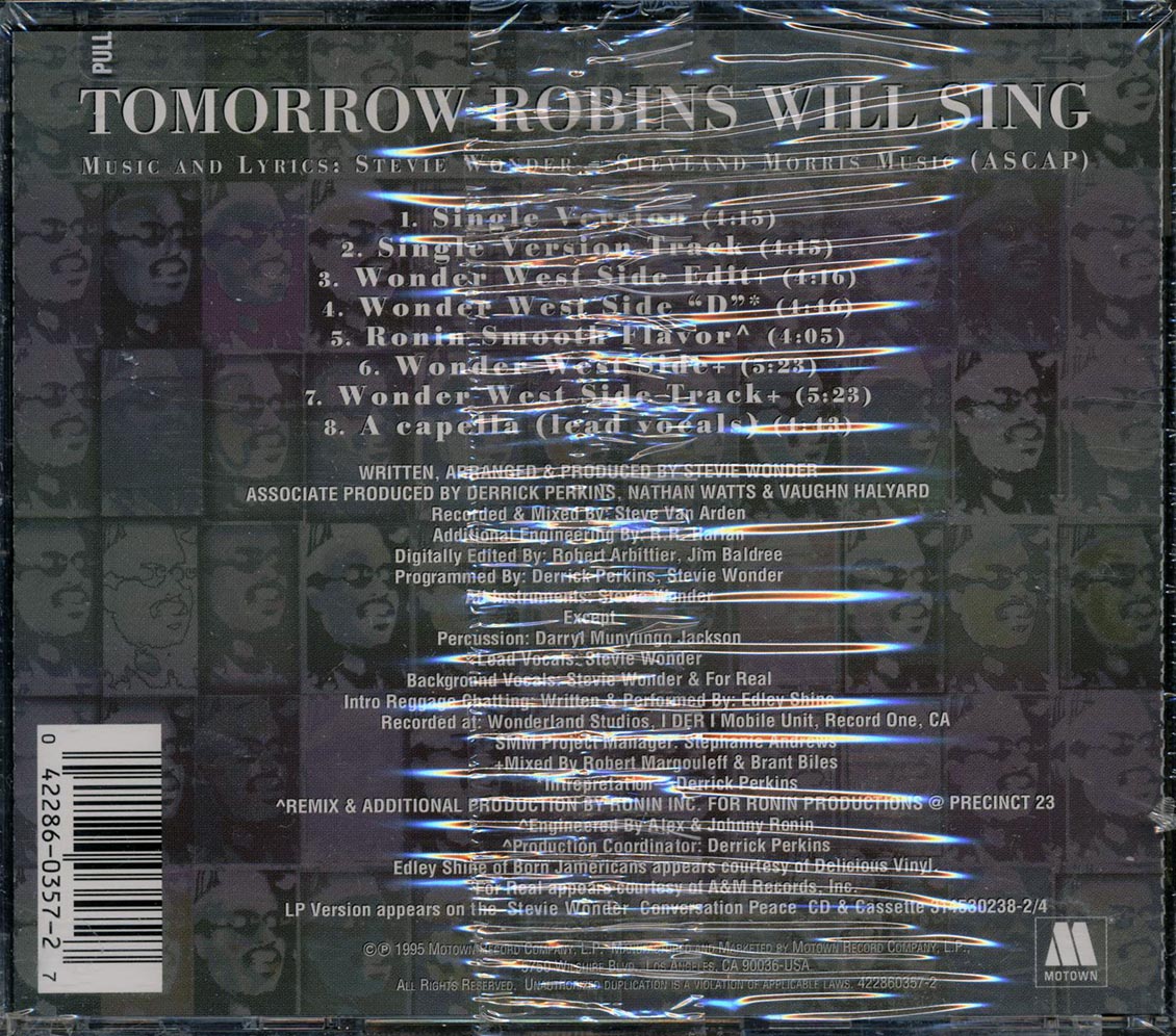 Stevie Wonder - Tomorrow Robins Will Sing - CD, CD
