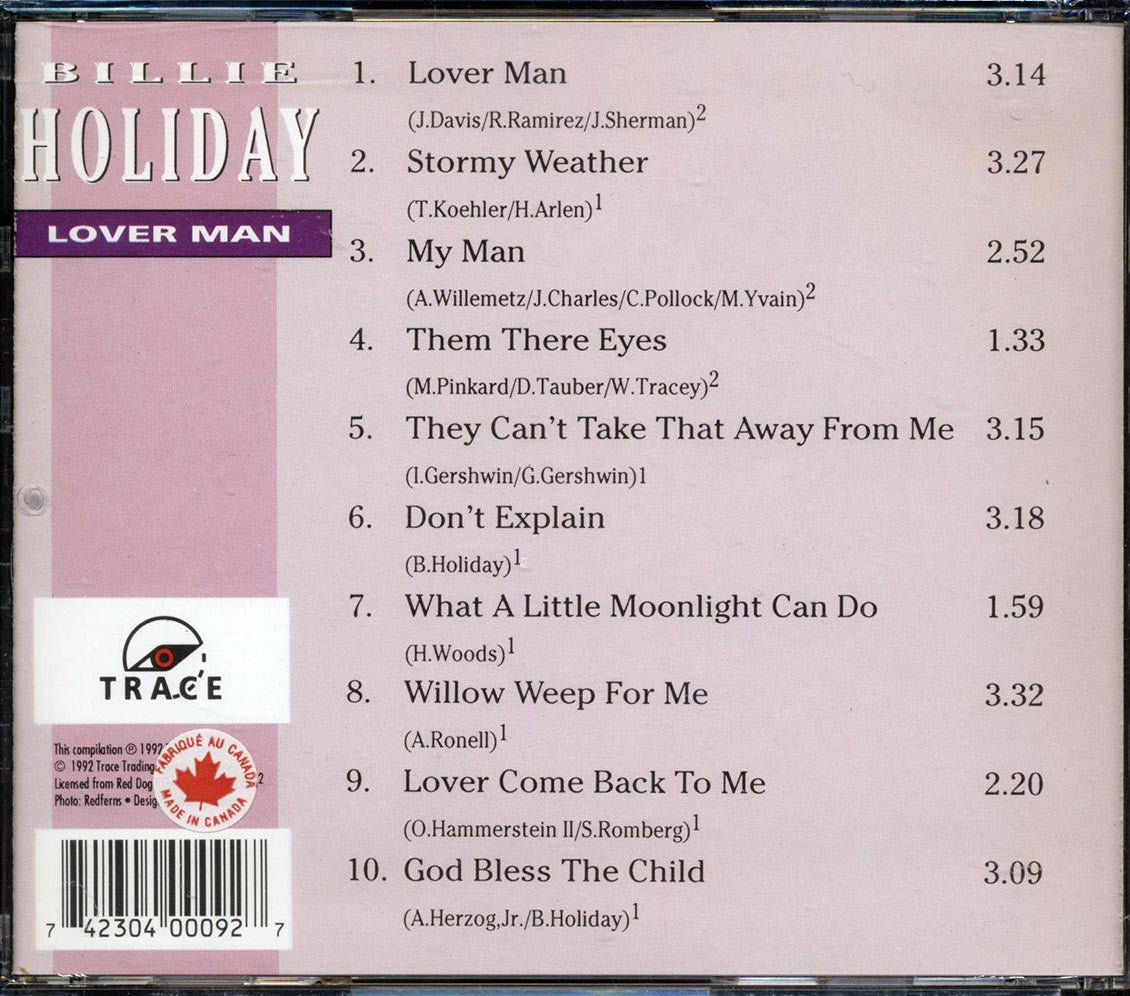 Billie Holiday - The World Of Billie Holiday: Lover Man - CD, CD