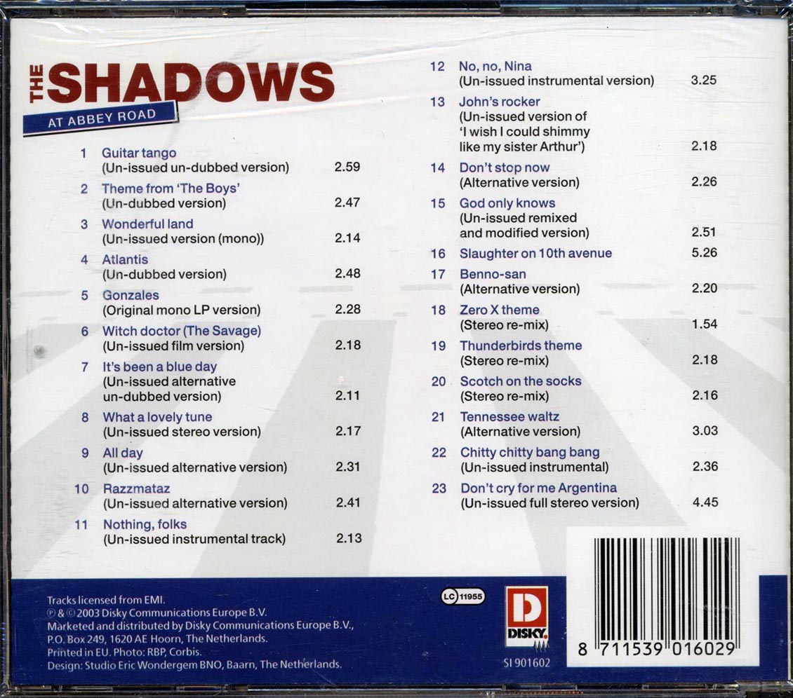 The Shadows - At Abbey Road (23 tracks) - CD, CD