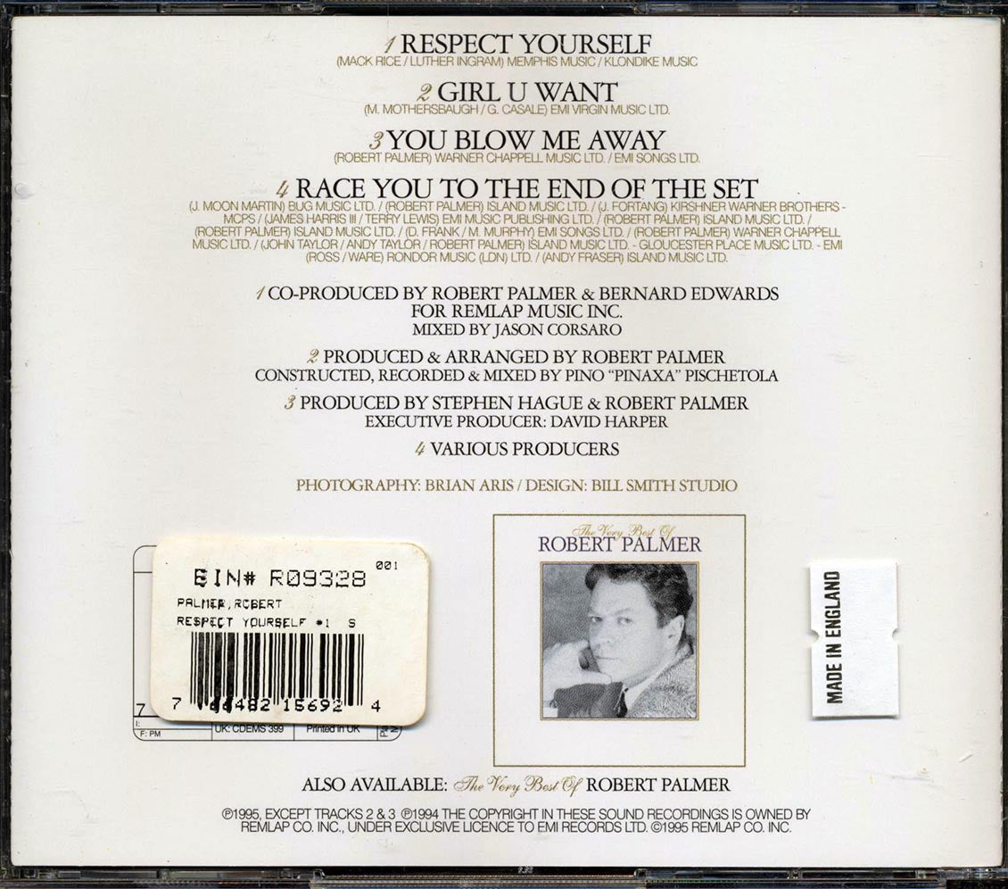 Robert Palmer - Respect Yourself - CD, CD