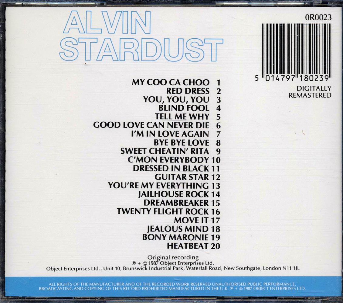 Alvin Stardust - 20 Of The Best - CD, CD