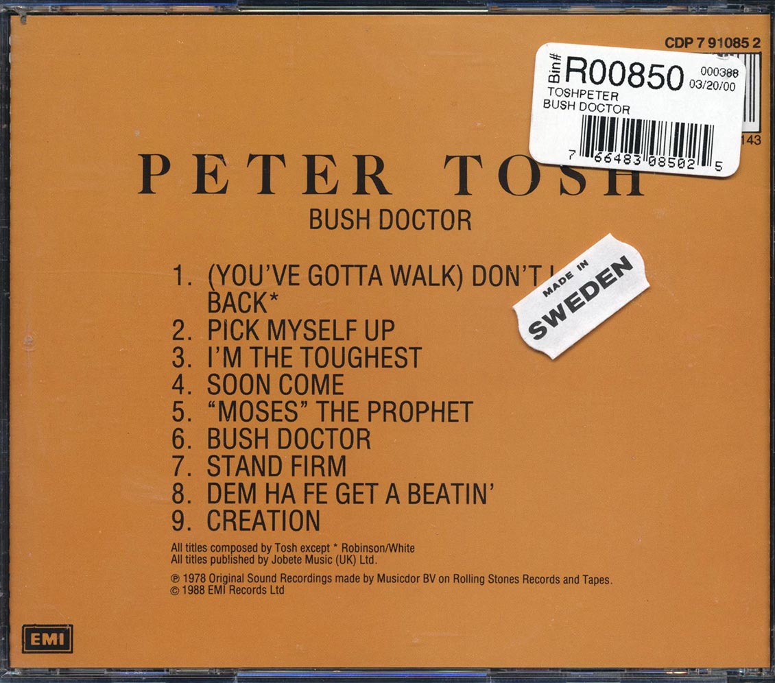 Peter Tosh - Bush Doctor - CD, CD