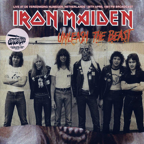 Iron Maiden - Unleash The Beast: Live At De Vereeniging Nijmegen, Netherlands 28th April 1981 FM Broadcast (ltd. 500 copies made) (pink vinyl) - Vinyl LP, LP