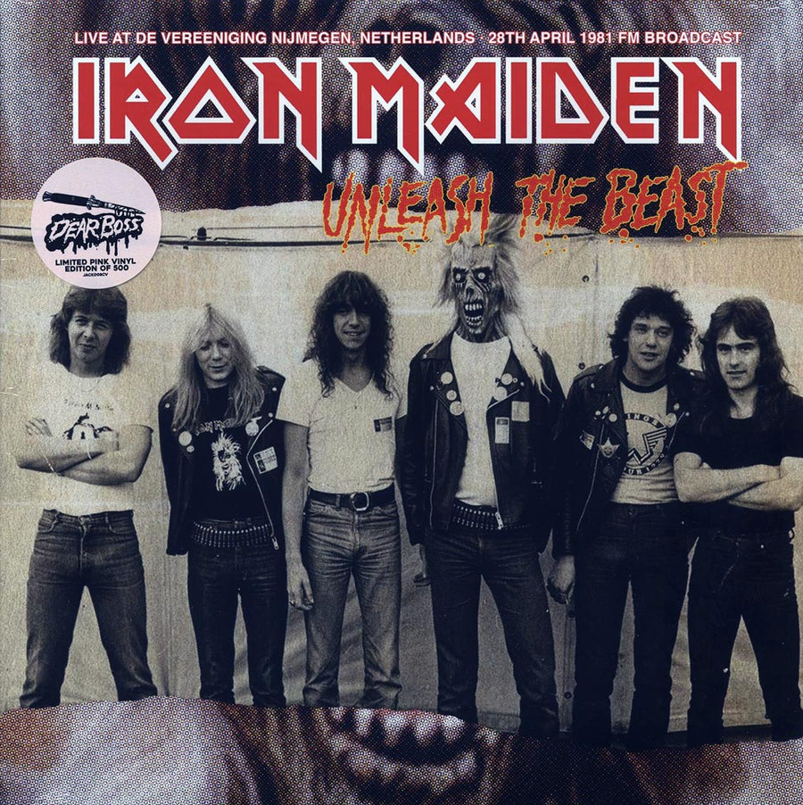 Iron Maiden - Unleash The Beast: Live At De Vereeniging Nijmegen, Netherlands 28th April 1981 FM Broadcast (ltd. 500 copies made) (pink vinyl) - Vinyl LP, LP