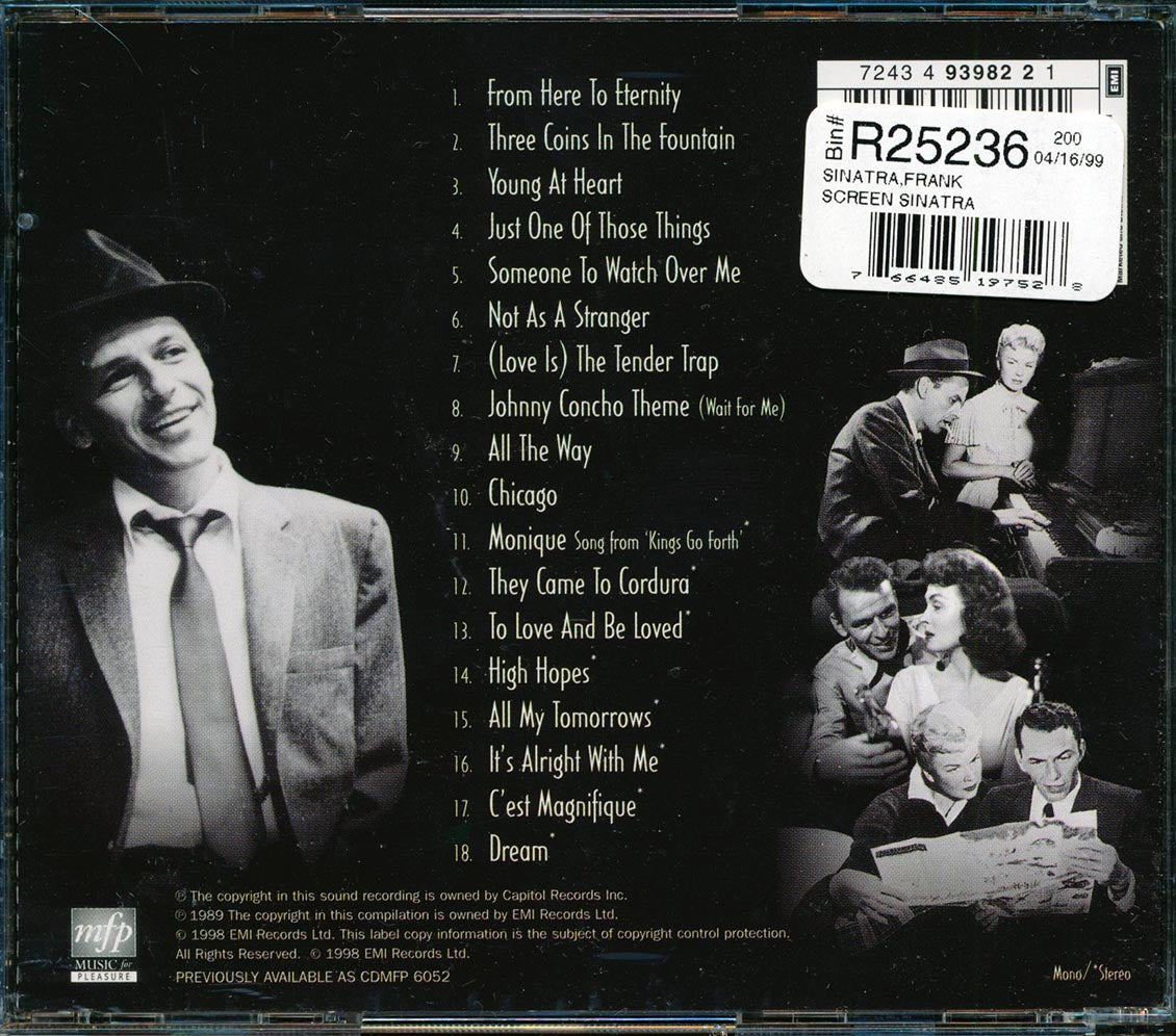 Frank Sinatra - Screen Sinatra - CD, CD