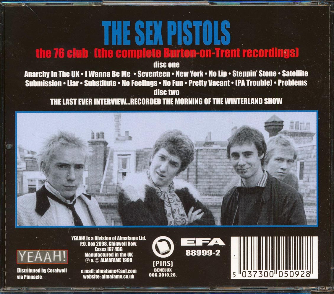Sex Pistols  - The 76 Club  (2xCD) - CD, CD