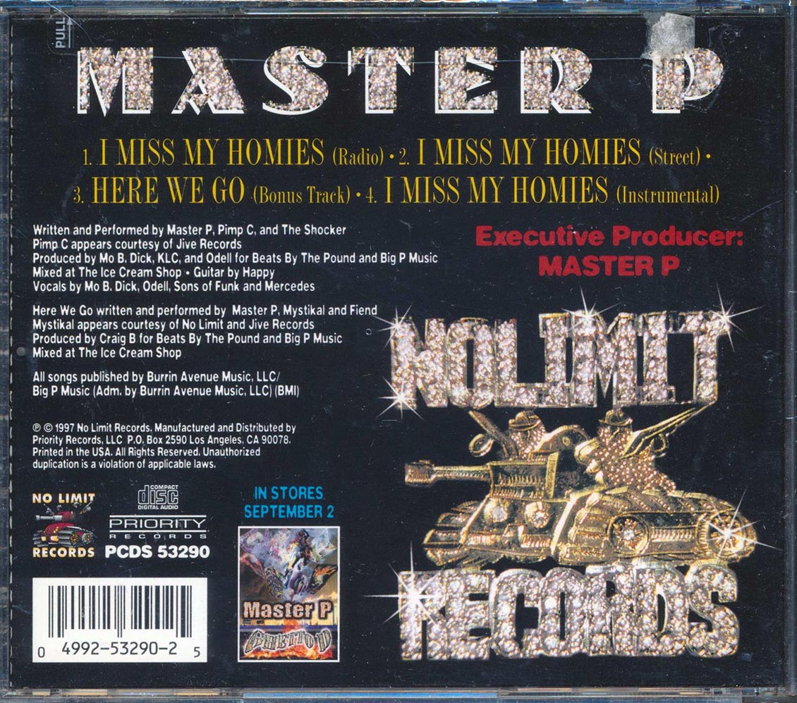 Master P  - I Miss My Homies - CD, CD