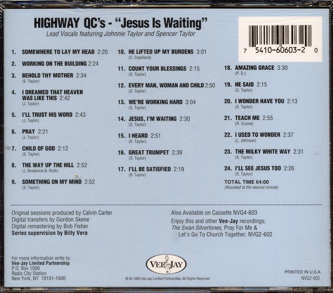 The Highway QC's - Jesus Is Waiting - CD, CD