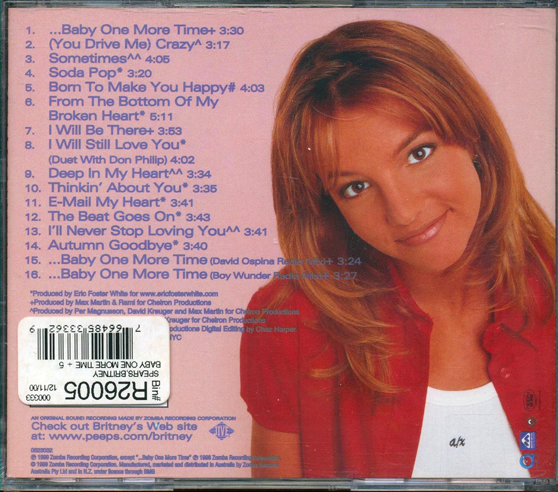 Britney Spears - Baby One More Time - CD, CD