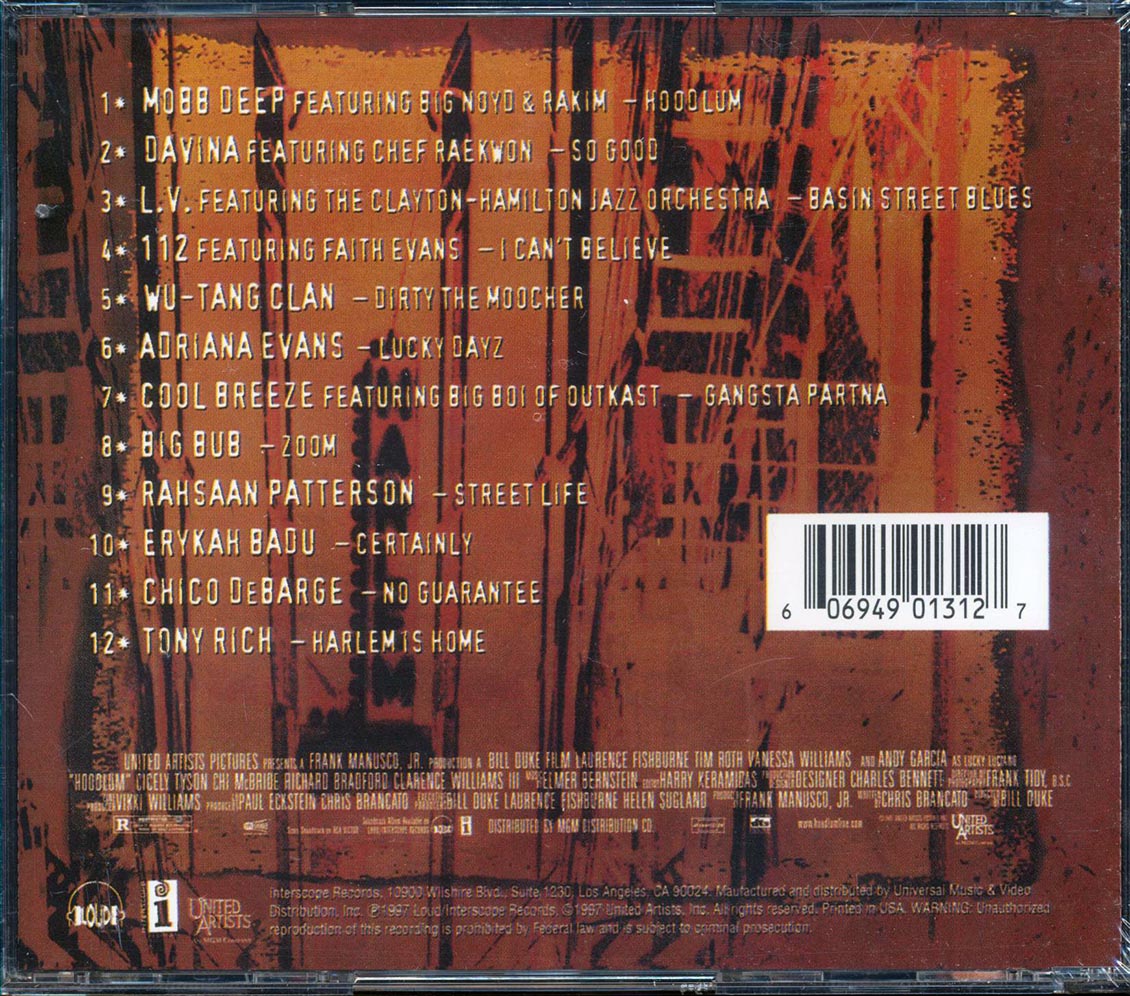 Mobb Deep, Davina, LV, Etc. - Hoodlum Music Inspired By The Motion Picture - CD, CD