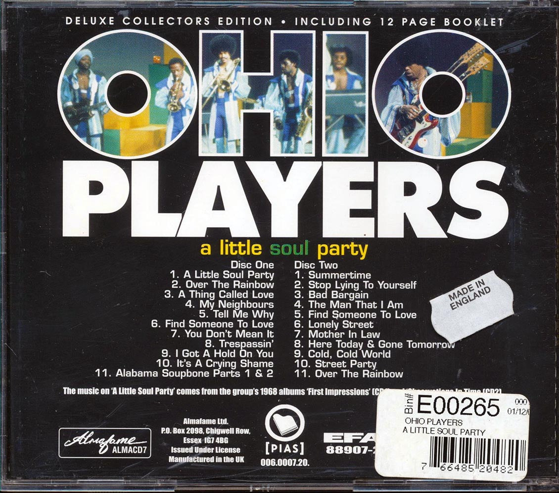 Ohio Players - A Little Soul Party (2xCD) - CD, CD
