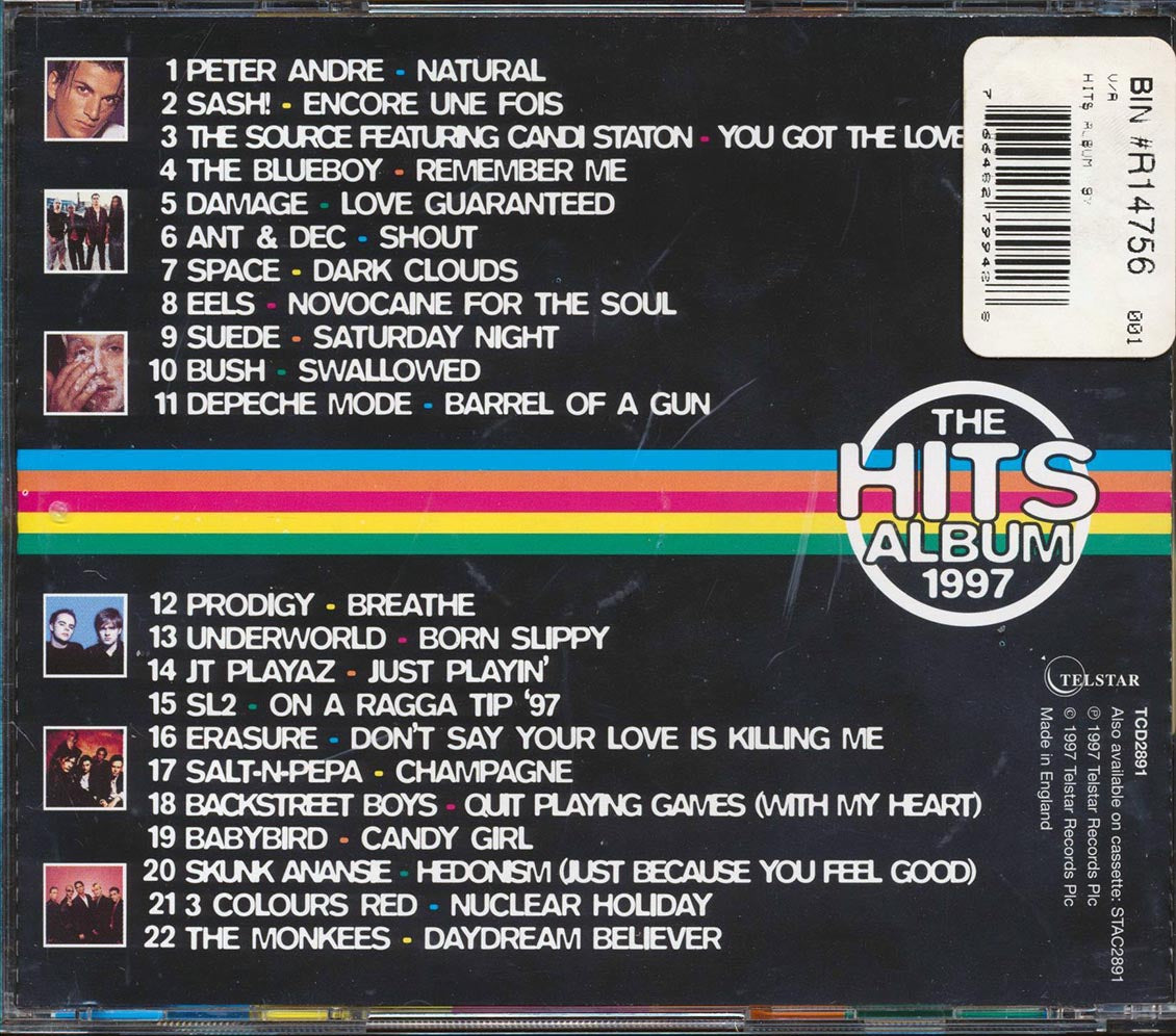Depeche Mode, Peter Andre, Backstreet Boys, Ant & Dec, Etc. - The Hits Album 1997 - CD, CD