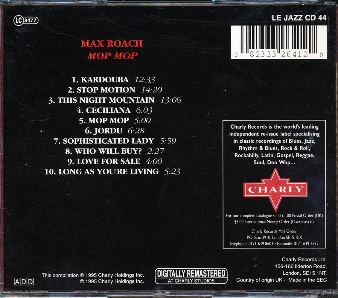 Max Roach  - Mop Mop - CD, CD