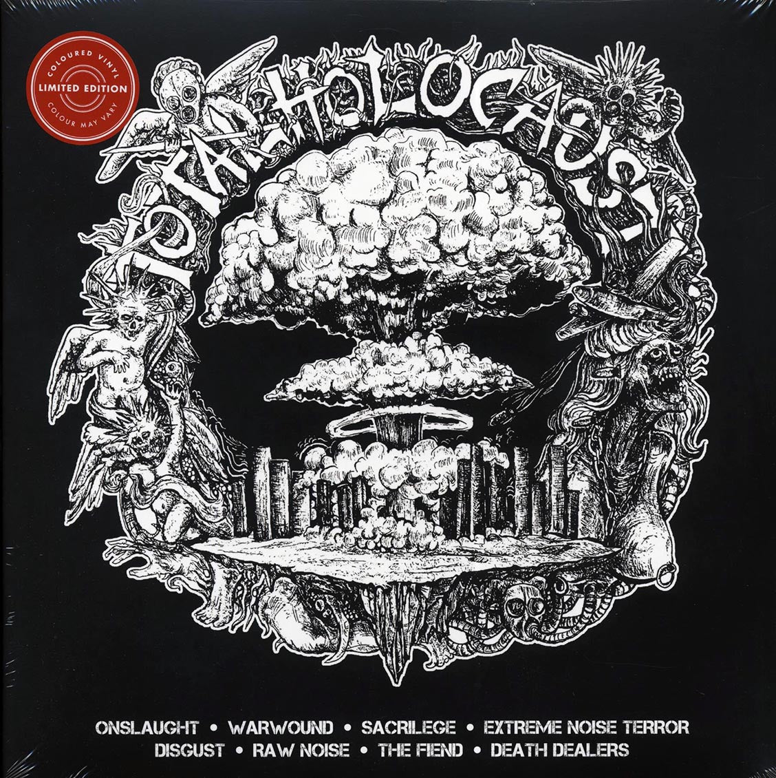 Onslaught, Extreme Noise Terror, Warwound, Etc. - Total Holocaust (ltd. ed.) (2xLP) (splatter vinyl) - Vinyl LP