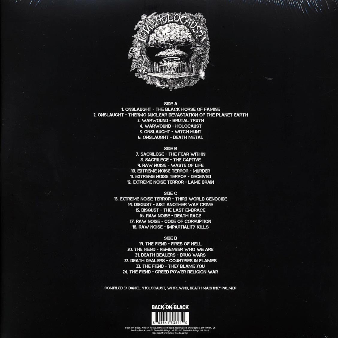 Onslaught, Extreme Noise Terror, Warwound, Etc. - Total Holocaust (ltd. ed.) (2xLP) (splatter vinyl) - Vinyl LP, LP