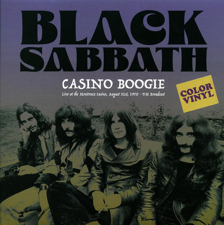 Black Sabbath - Casino Boogie: Live At The Montreux Casino, August 31st 1970 FM Broadcast (colored vinyl) - Vinyl LP, LP