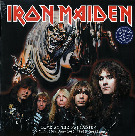 Iron Maiden - Live At The Palladium, New York, 29th June 1982 Radio Broadcast (ltd. 500 copies made) (blue vinyl) - Vinyl LP, LP