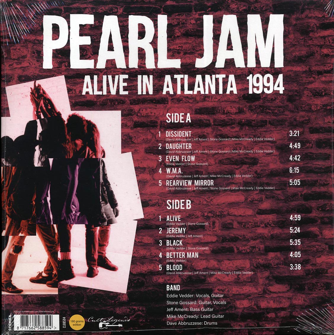 Pearl Jam - Alive In Atlanta 1994 (180g) - Vinyl LP, LP