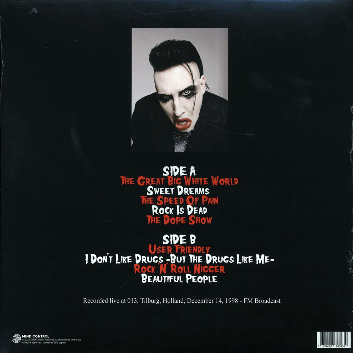 Marilyn Mason - Personal Jesus: Live In The Netherlands - Vinyl LP, LP