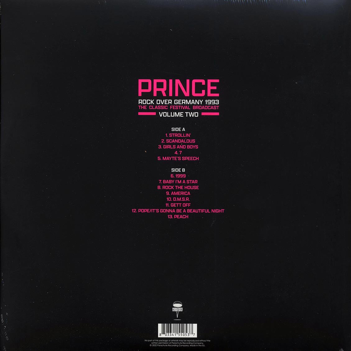 Prince - Rock Over Germany 1993 Volume 2: The Classic Festival Broadcast - Vinyl LP, LP