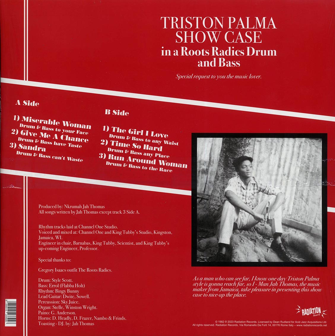 Triston Palmer - Showcase In A Roots Radics Drum And Bass - Vinyl LP, LP
