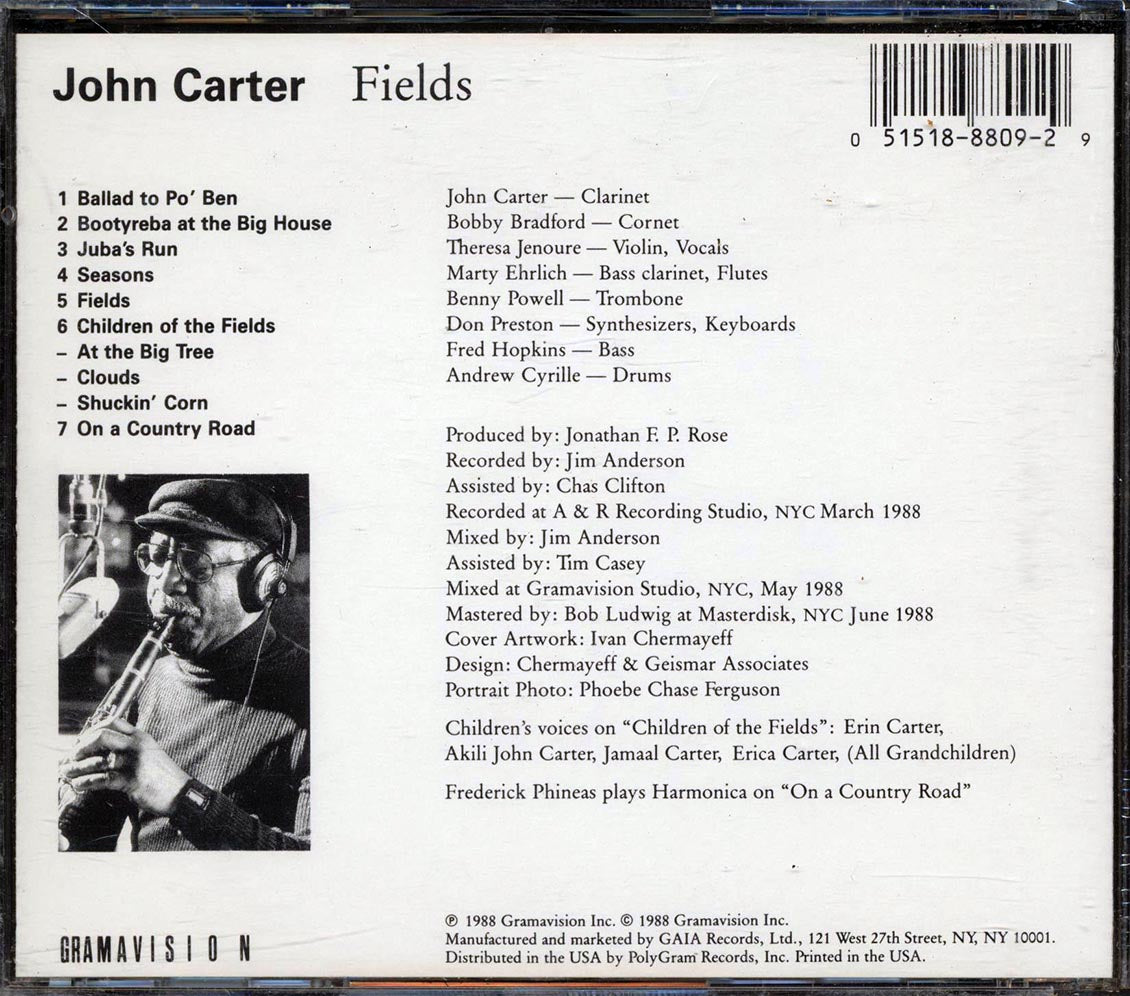 John Carter - Fields - CD, CD