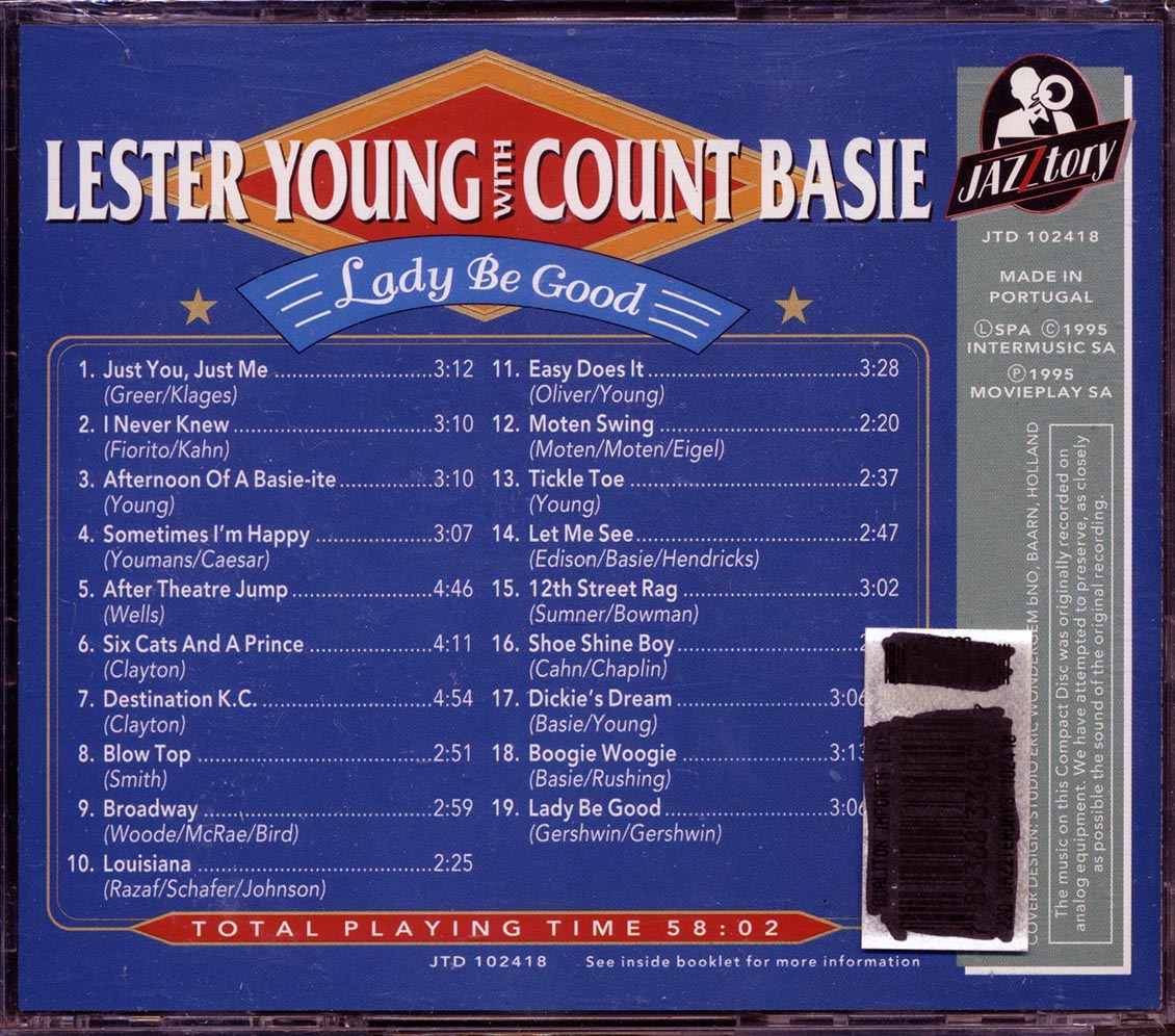 Lester Young, Count Basie - Lady Be Good - CD, CD