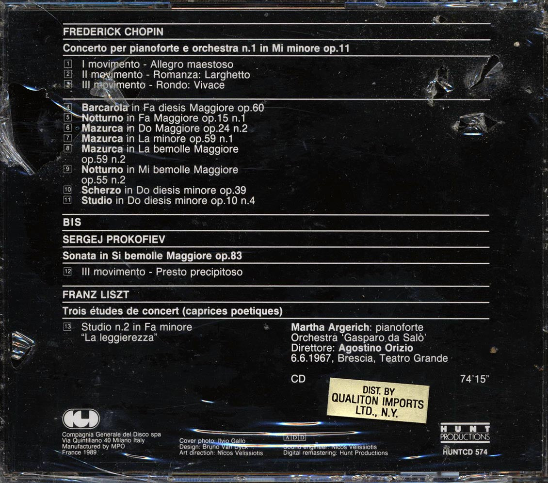 Martha Argerich Suona Chopin - Martha Argerich Suona Chopin - CD, CD