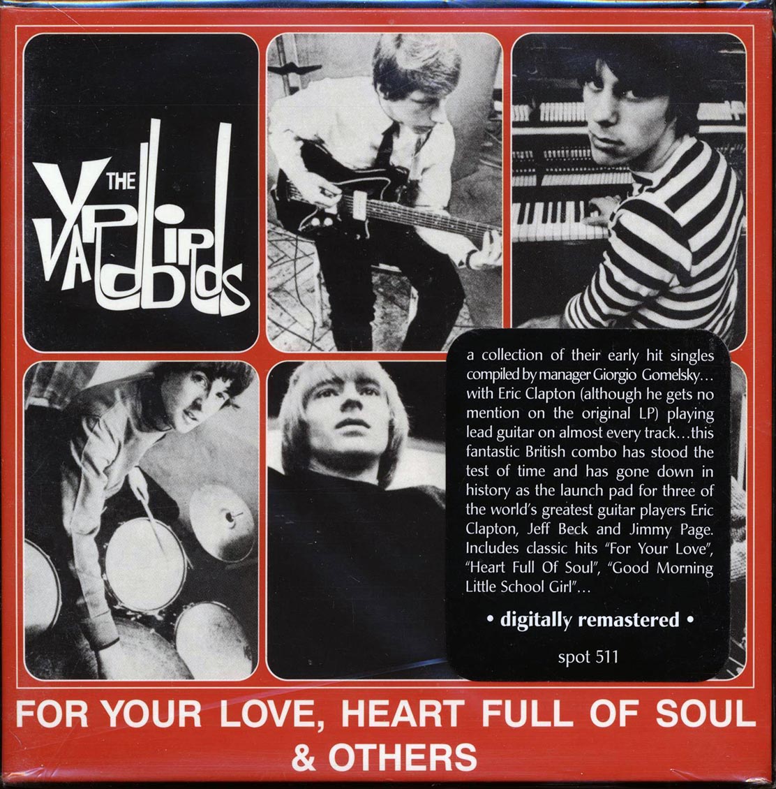 The Yardbirds - For Your Love, Heart Full Of Soul & Others (ltd. ed.) (deluxe mini-LP slipsleeve edition) (remastered) - CD