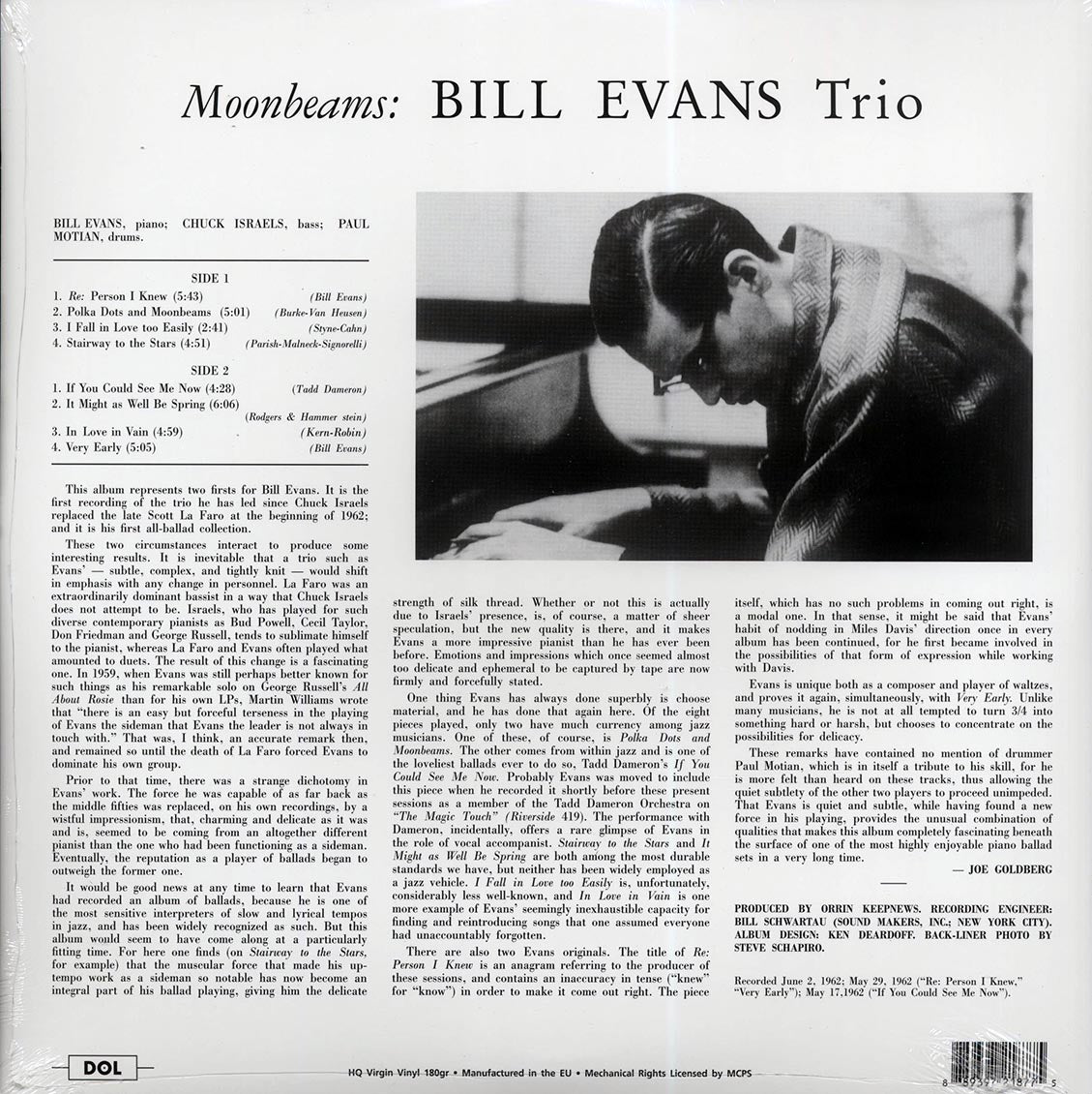 The Bill Evans Trio - Moon Beams (180g) - Vinyl LP, LP