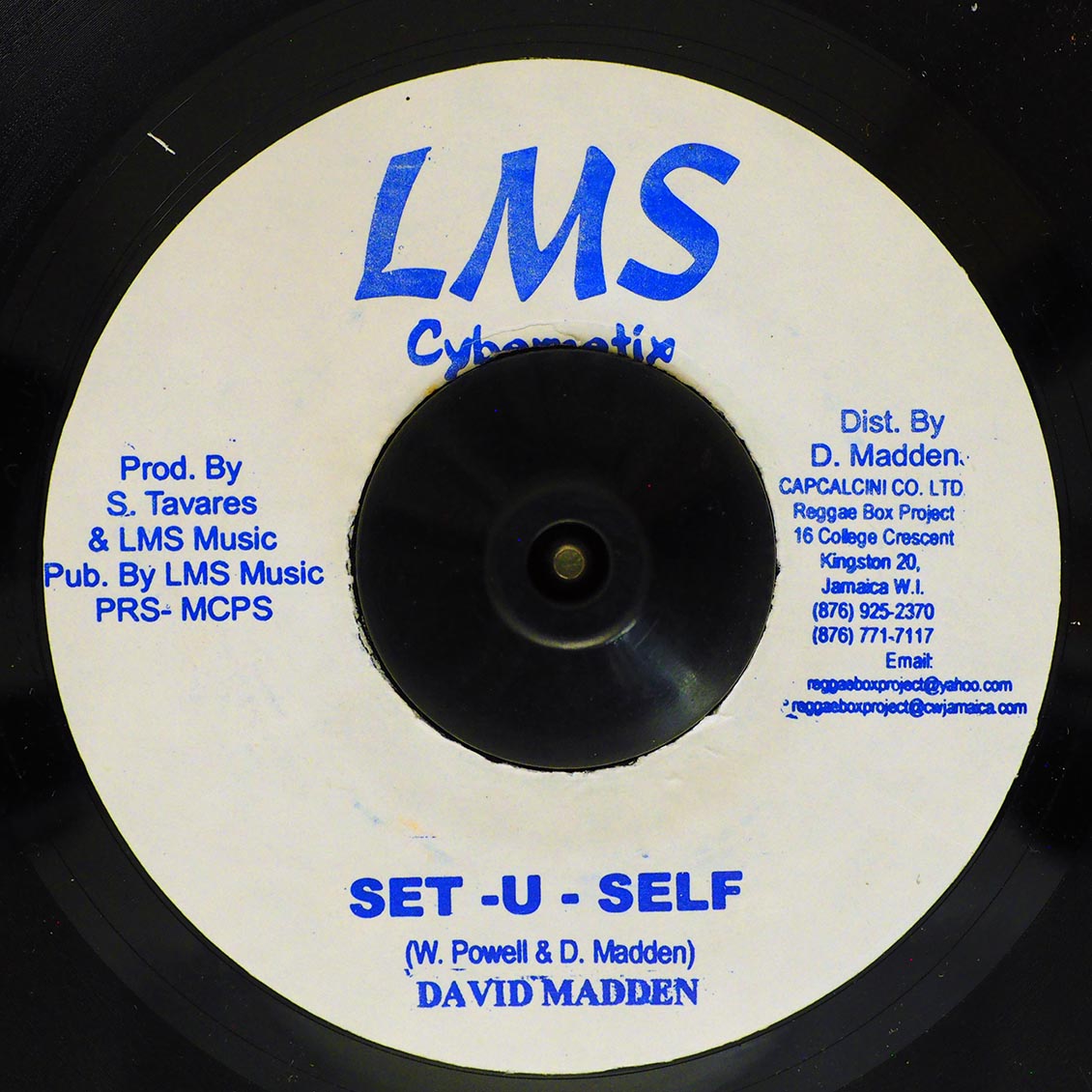 David Madden - Set U Self  /  David Madden - Setup - 7"