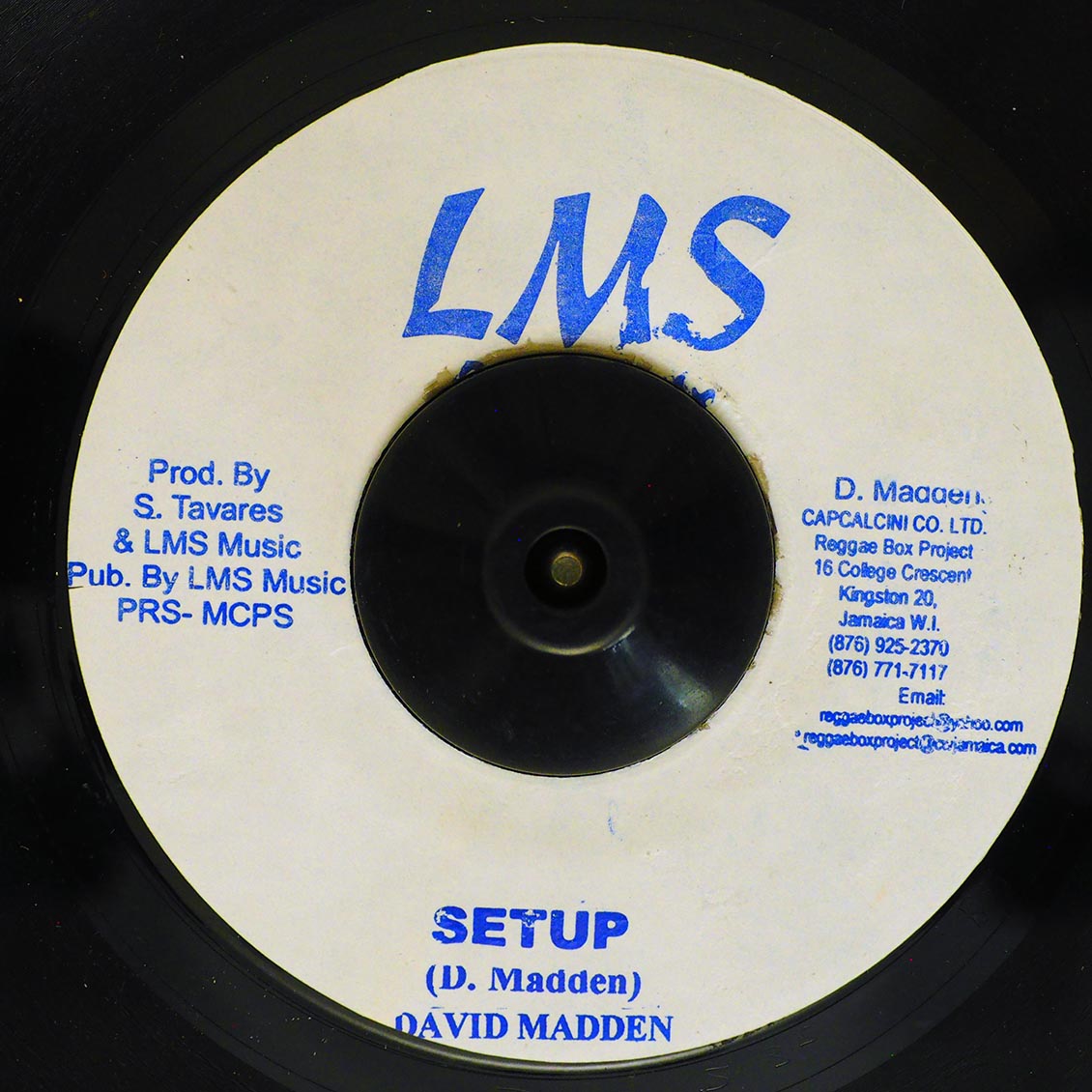 David Madden - Set U Self  /  David Madden - Setup - 7", 7"