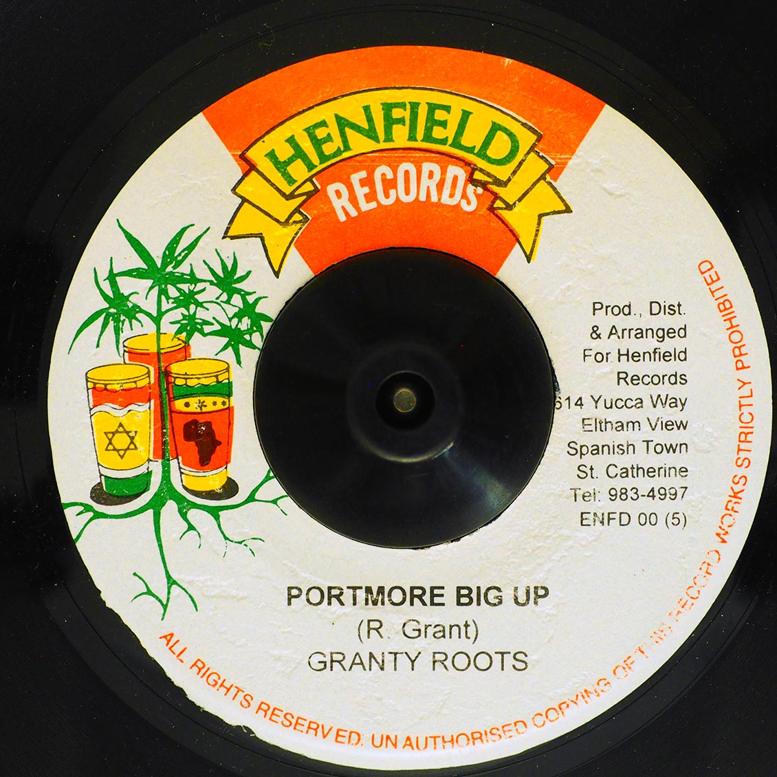 Granty Roots - Portmore Big Up  /  Version (rhythm: "Capleton - Nuh Pardon") - 7"
