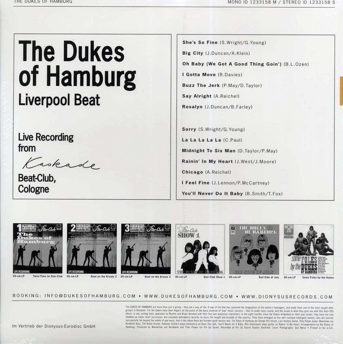 The Dukes Of Hamburg - Liverpool Beat - Vinyl LP, LP