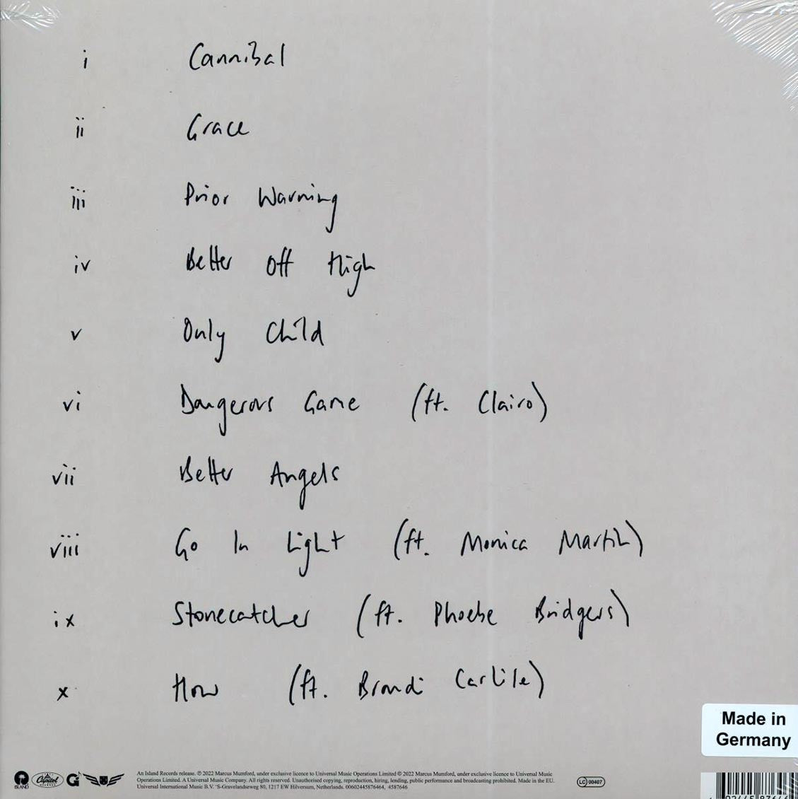 Marcus Mumford - Self-Titled (ltd. ed.) (180g) (deluxe edition) (red vinyl) - Vinyl LP, LP