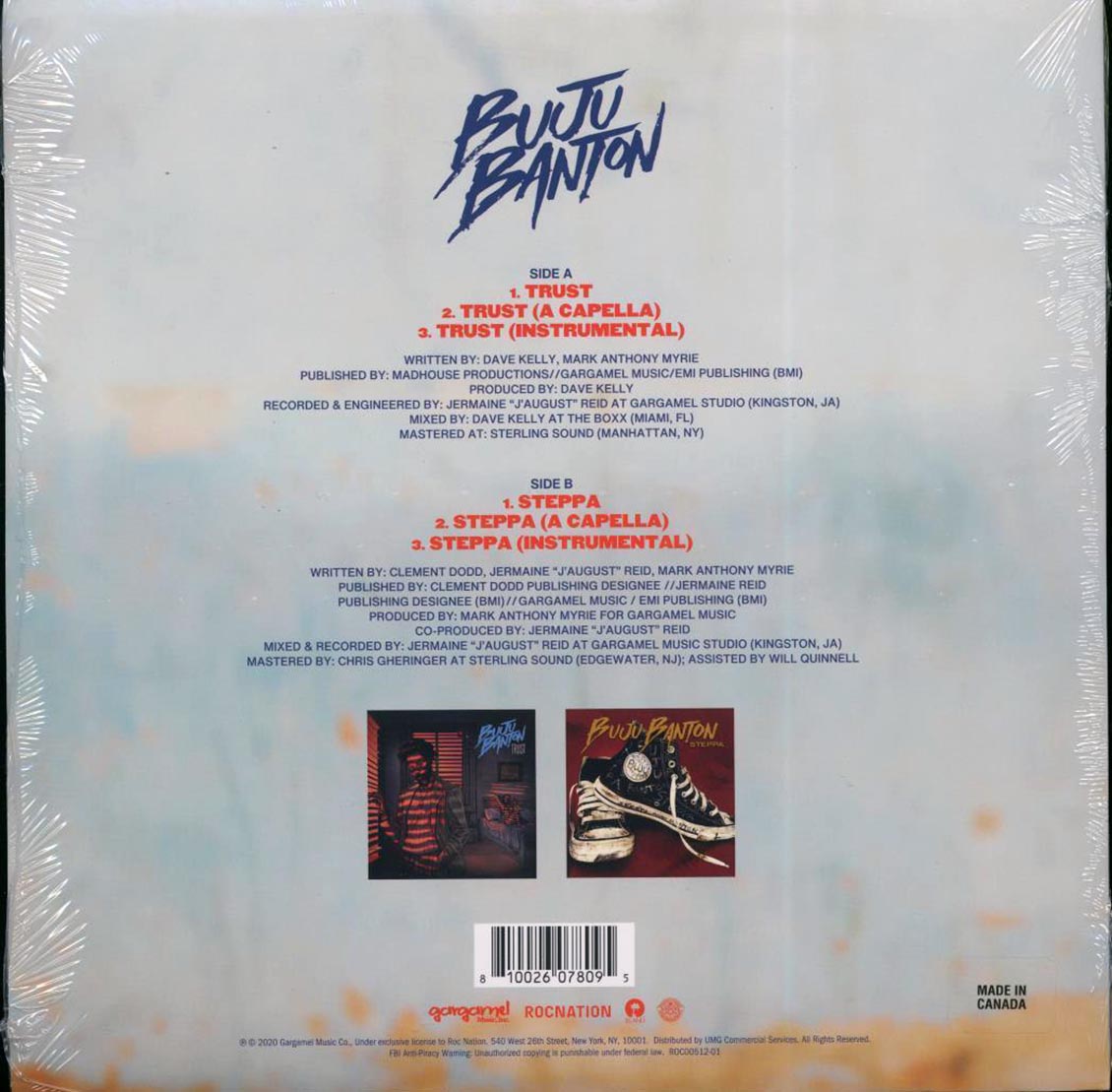 Buju Banton - Trust/Steppa (RSD 2020) (ltd. ed.) (colored vinyl) - 10", 10"