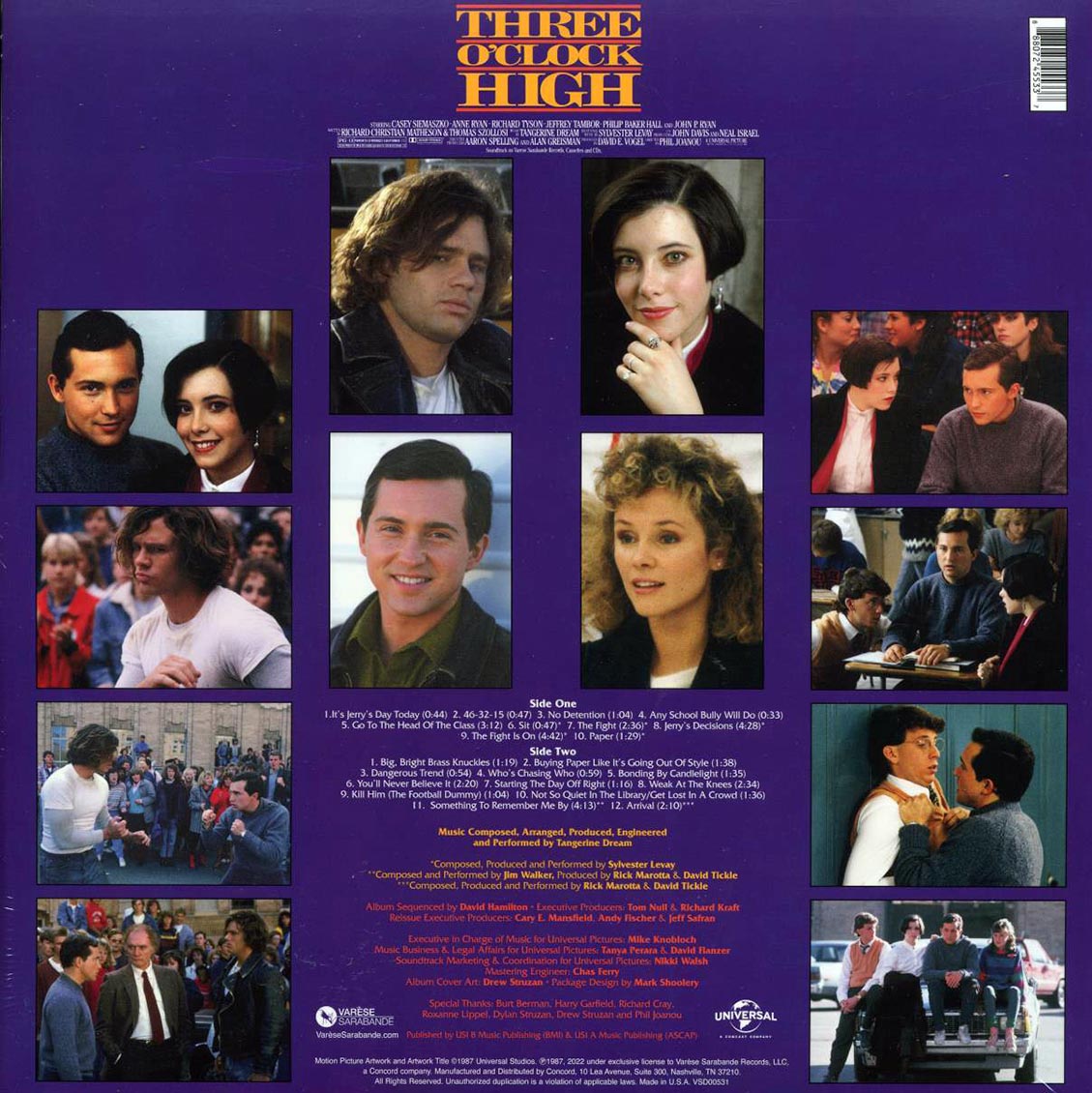 Tangerine Dream, Sylvester Levay - Three O'Clock High: Original Motion Picture Soundtrack (35th Anniv. Ed.) (remastered) - Vinyl LP, LP