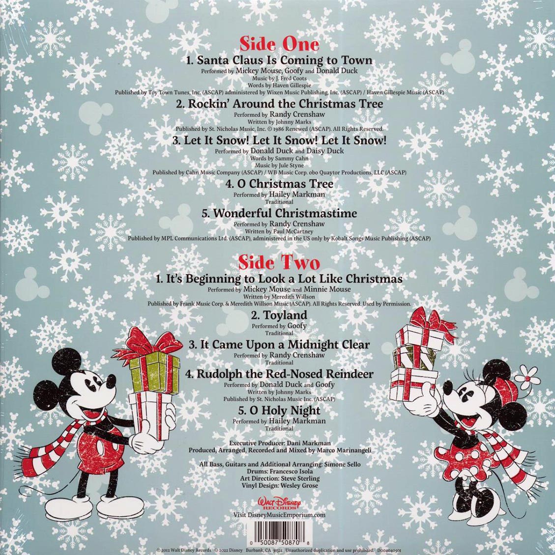 Mickey Mouse, Goofy, Donald Duck, Ronald Crenshaw. Etc. - Disney Jingle Bell Fun (ltd. ed.) (red vinyl) - Vinyl LP, LP