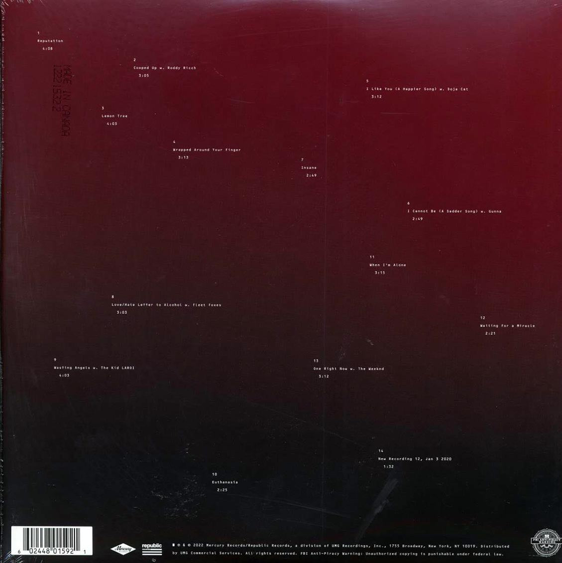 Post Malone - Twelve Carat Toothache (ltd. ed.) (2xLP) (tangerine vinyl) - Vinyl LP, LP