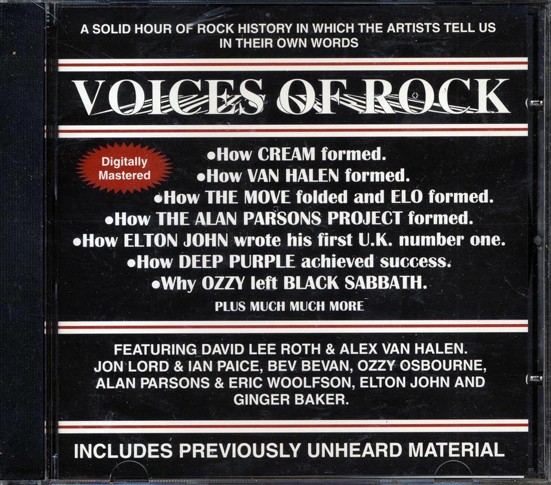 Van Halen, Ozzy Osbourne, Alan Parsons, Elton John, Etc. - Voices Of Rock Volume 1 - CD
