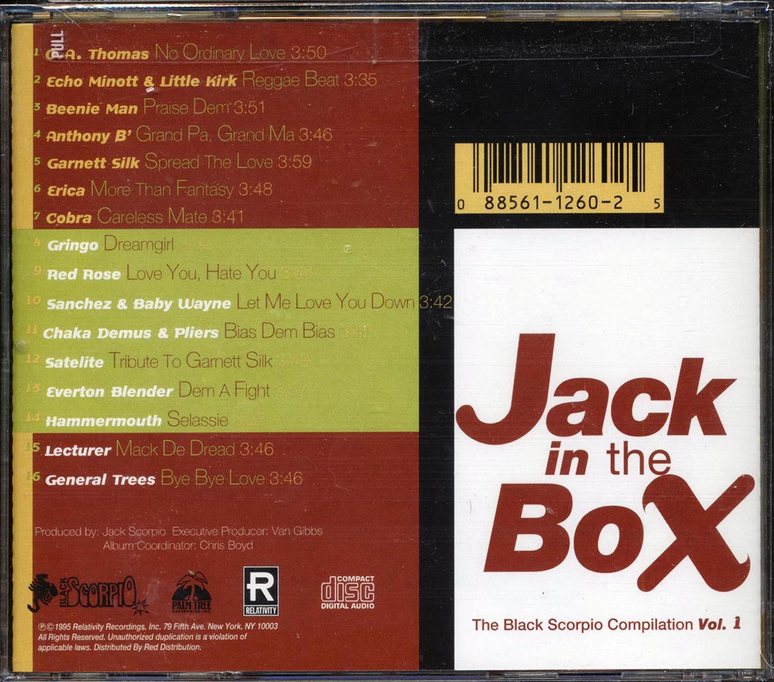 Garnett Silk, General Trees, Chaka Demus & Pliers, Etc. - Jack In The Box: The Black Scorpio Compilation Volume 1 - CD, CD