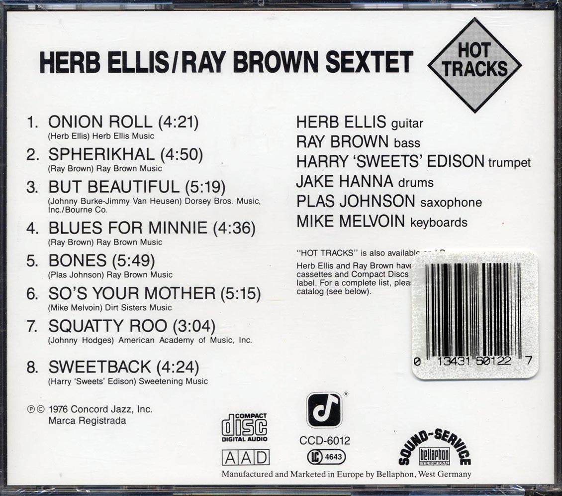Herb Ellis, Ray Broan Sextet - Hot Tracks - CD, CD
