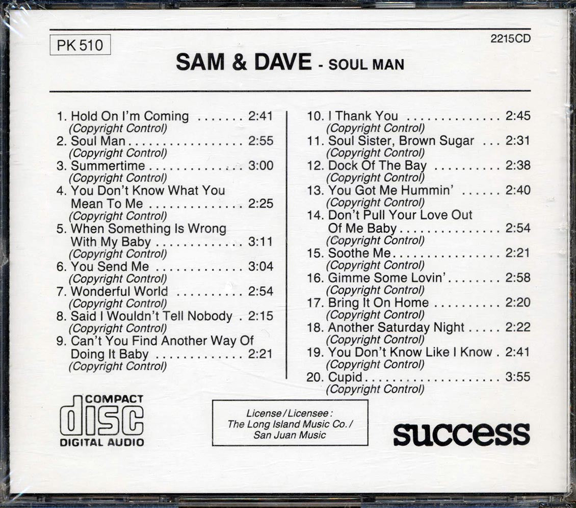 Sam & Dave - Soul Man (20 tracks) - CD, CD