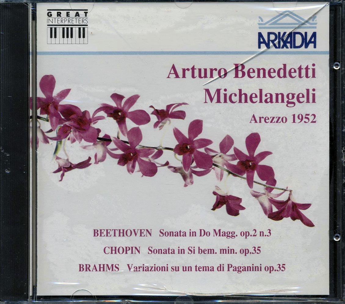 Arturo Benedetti, Michelangeli, Beethoven, Chopin, Brahms - Arezzo 1952 - CD