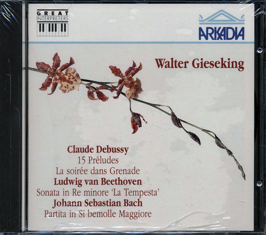 Walter Gieseking, Claude Debussy, Beethoven, Bach - 15 Preludes, La Soiree Dans Grenade, Etc. - CD
